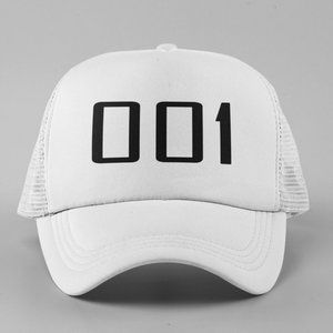 🆕Number 001 Vecna White Foam Trucker Hat Mesh Snapback Cap